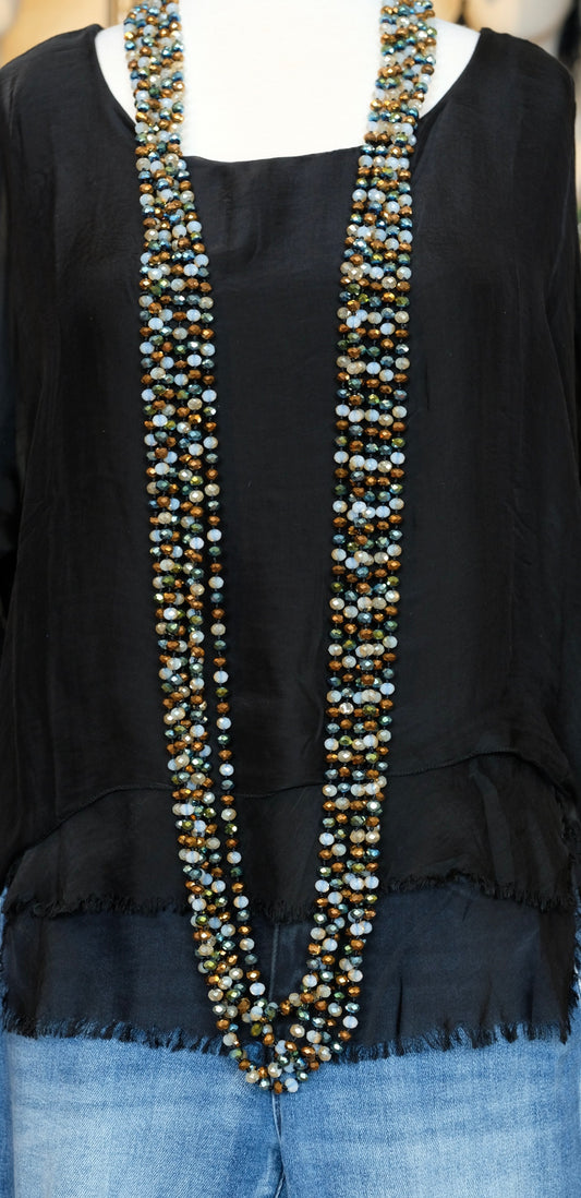 Leopard Turquoise Crystal Strand