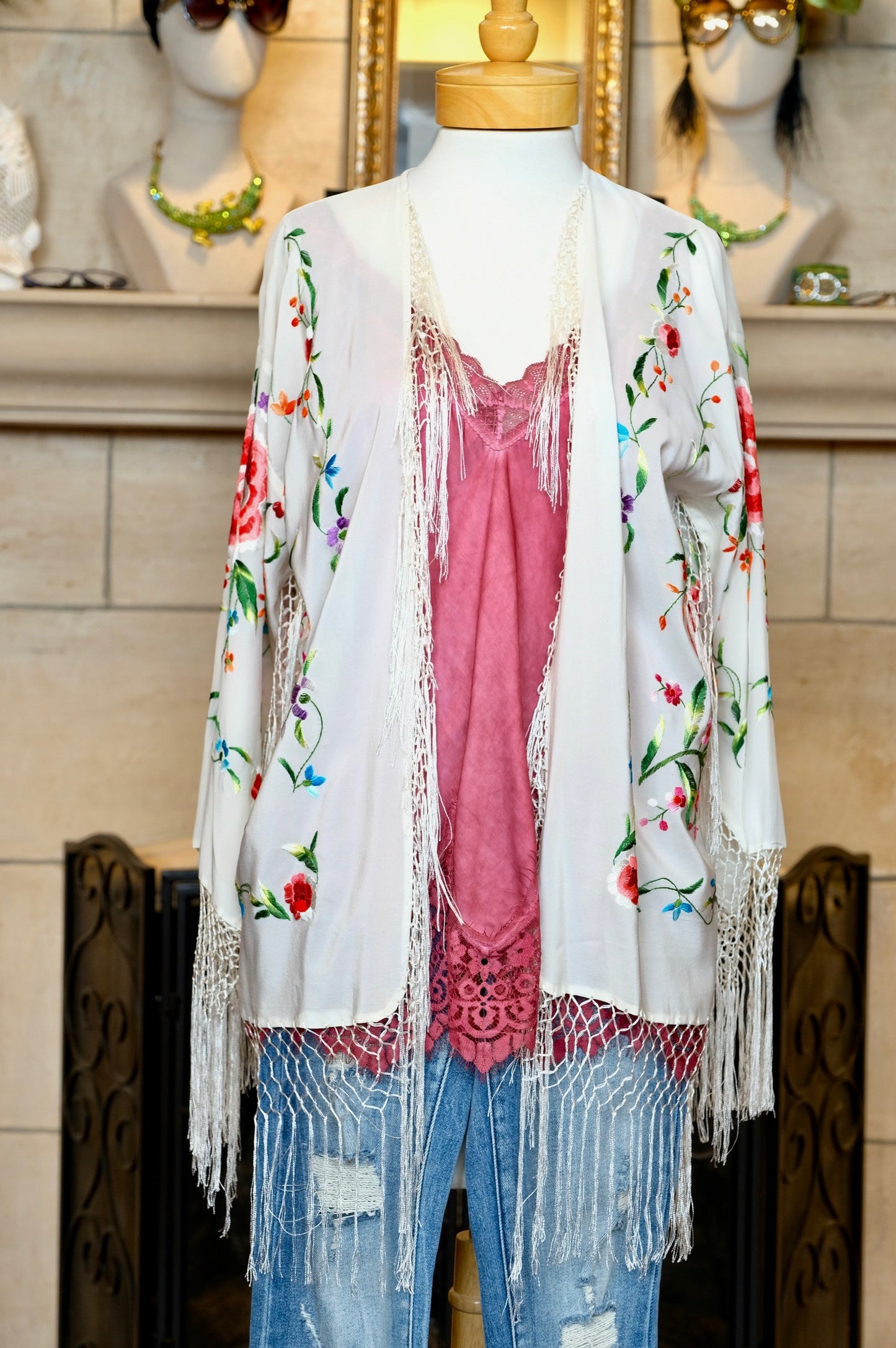 Frida's Fringe Kimono Duster
