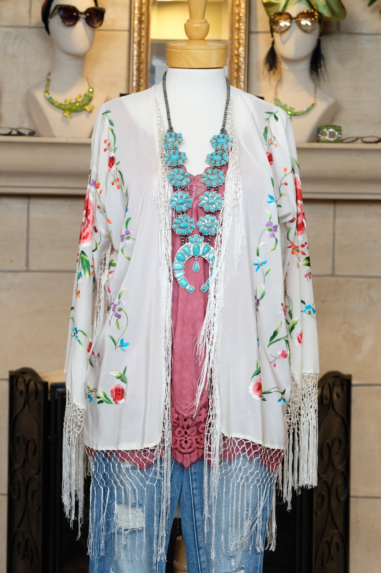 Frida's Fringe Kimono Duster