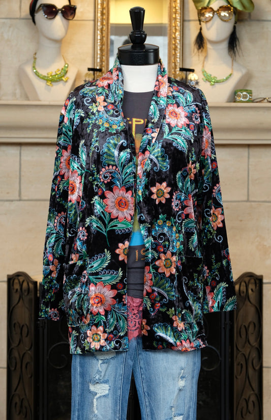 Maggie May Velvet Blazer