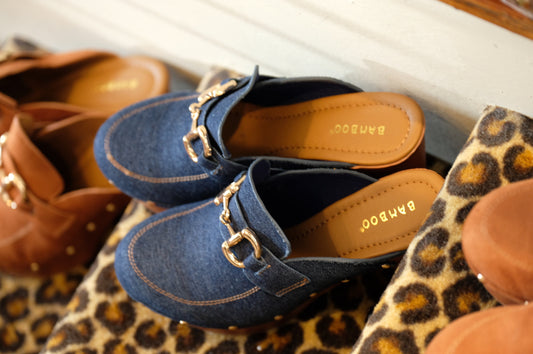 Beautiful People Platform Clog in Denim