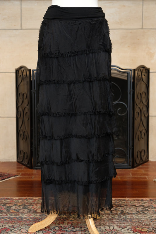 Inky Black Gatsby Skirt
