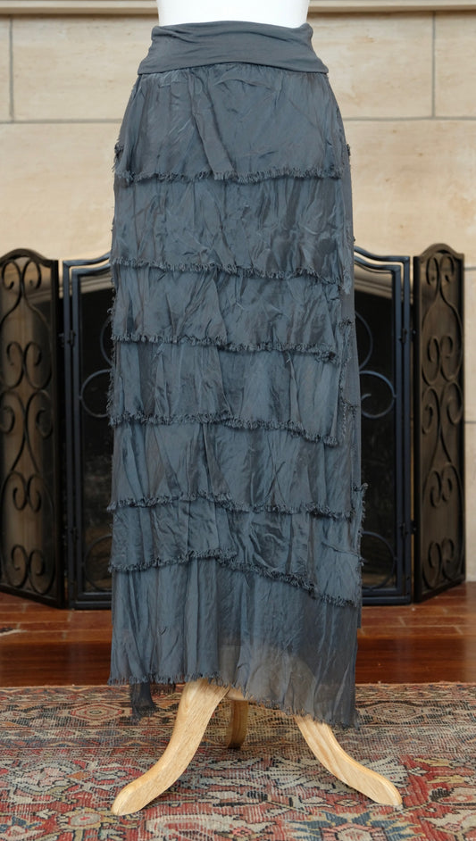 Gatsby Skirt in Charcoal