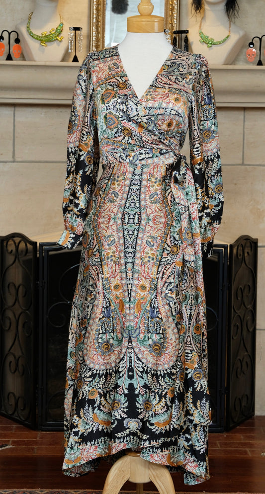 Wrap Dress In Celeste