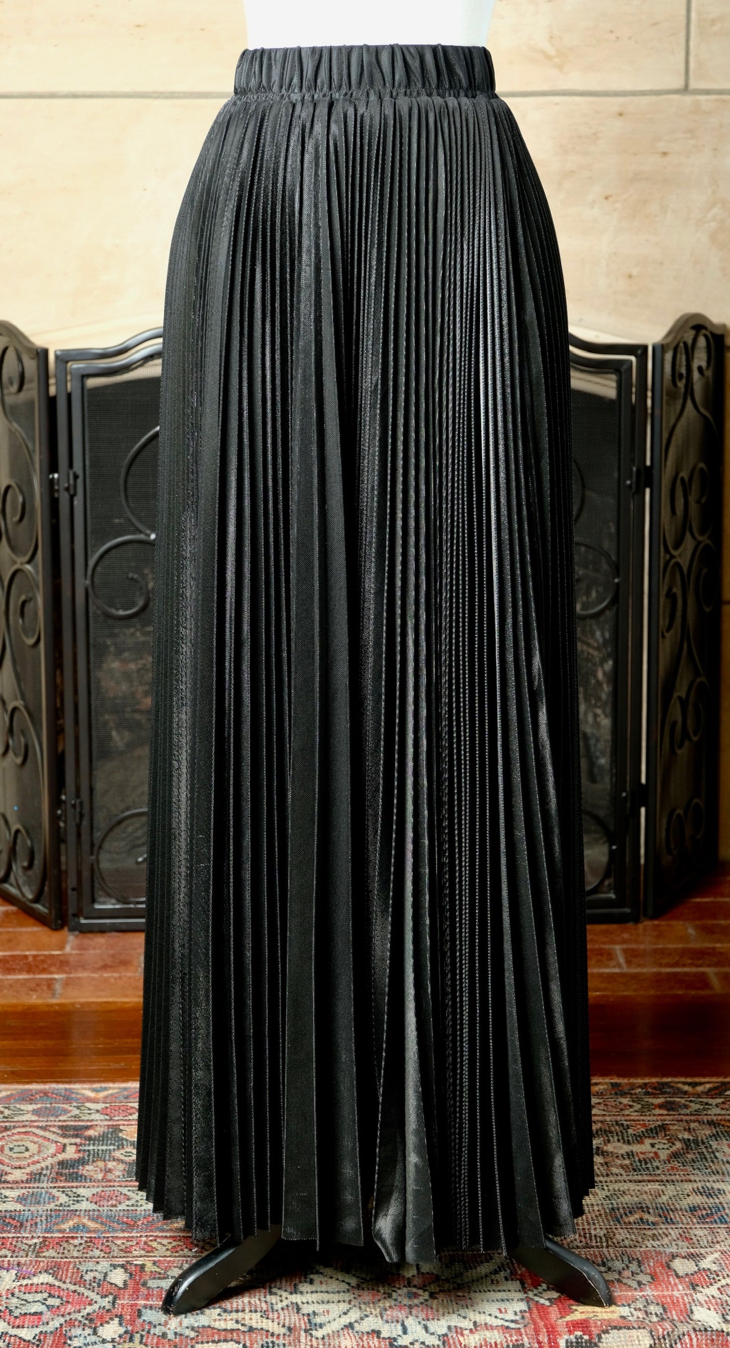 Black Pleated Skirt