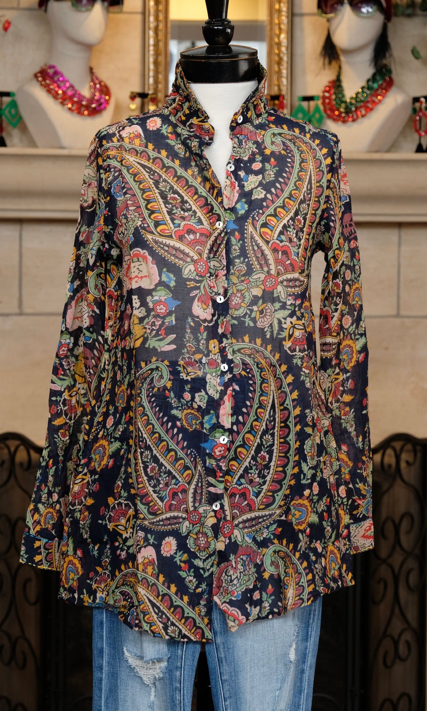 Boyfriend Caravan Shirt in Midnight