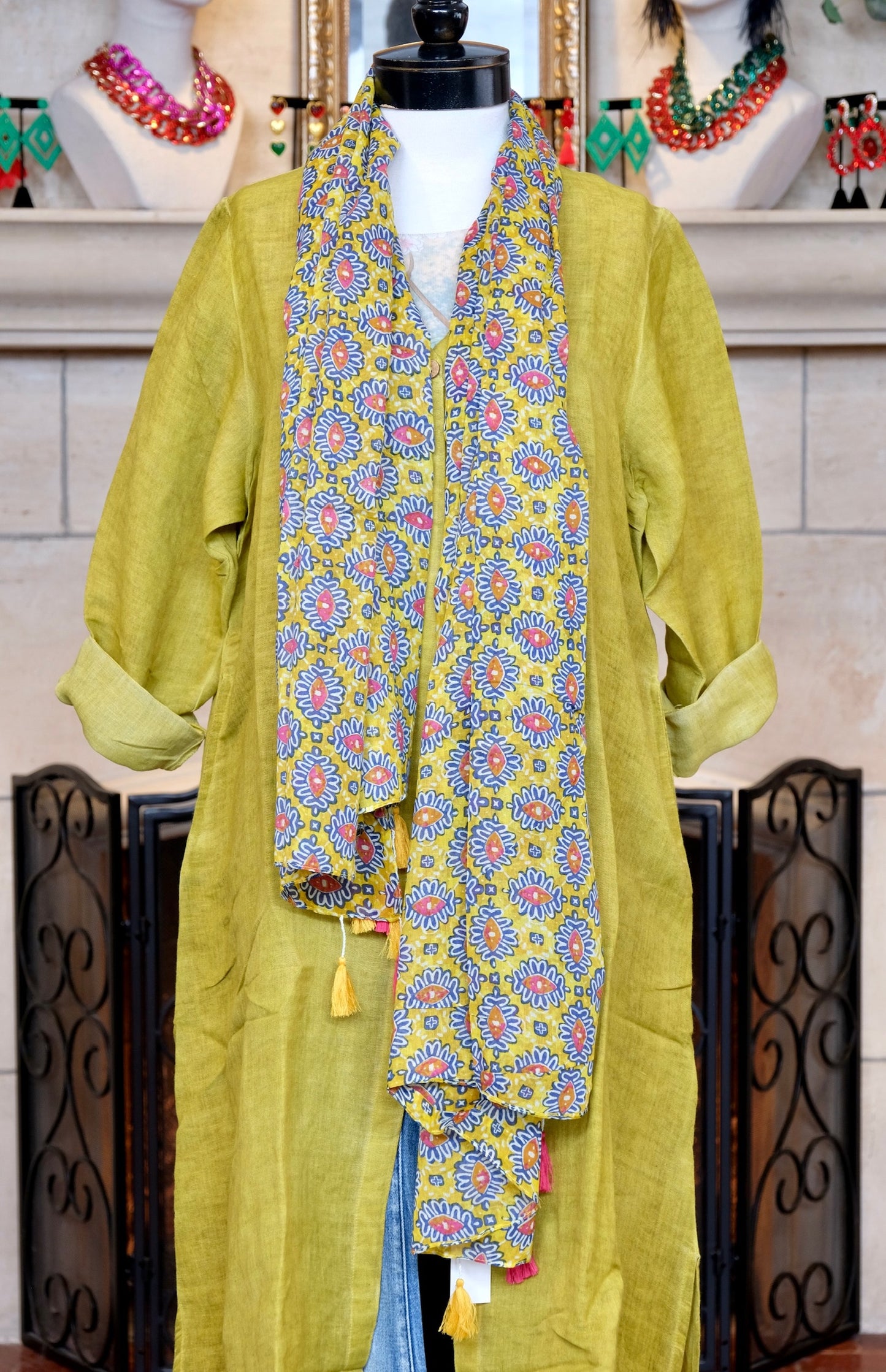 Santa Cruz Scarf in Saffron