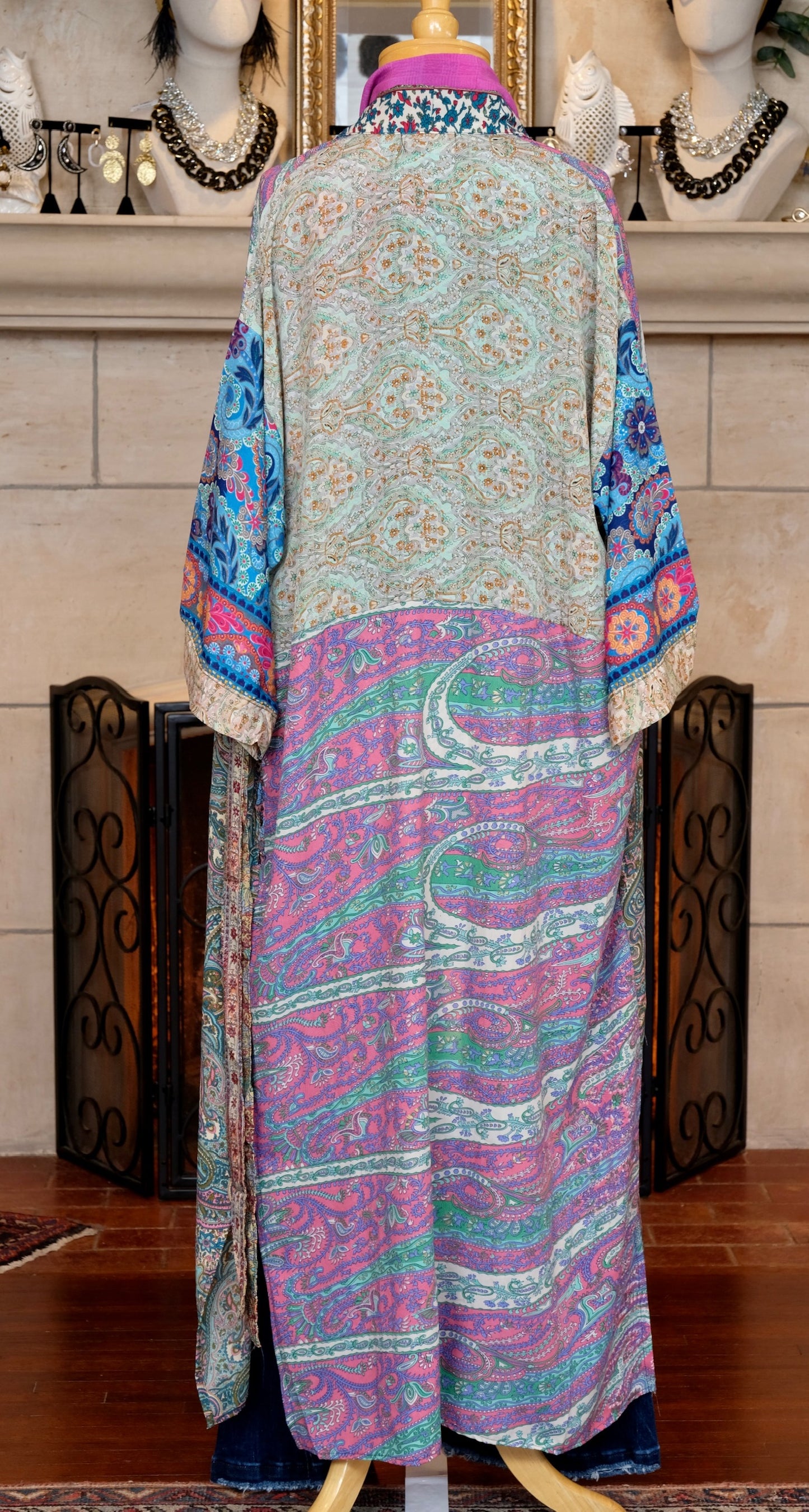 Harlow Duster in Pink Clover