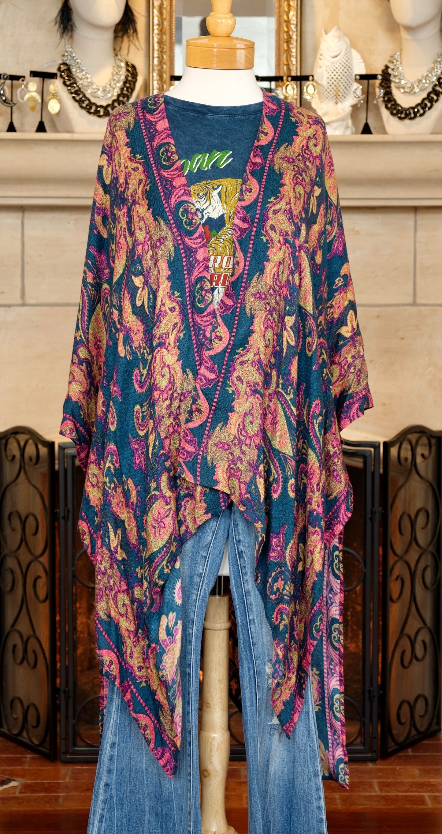 Pink Peacock Topper
