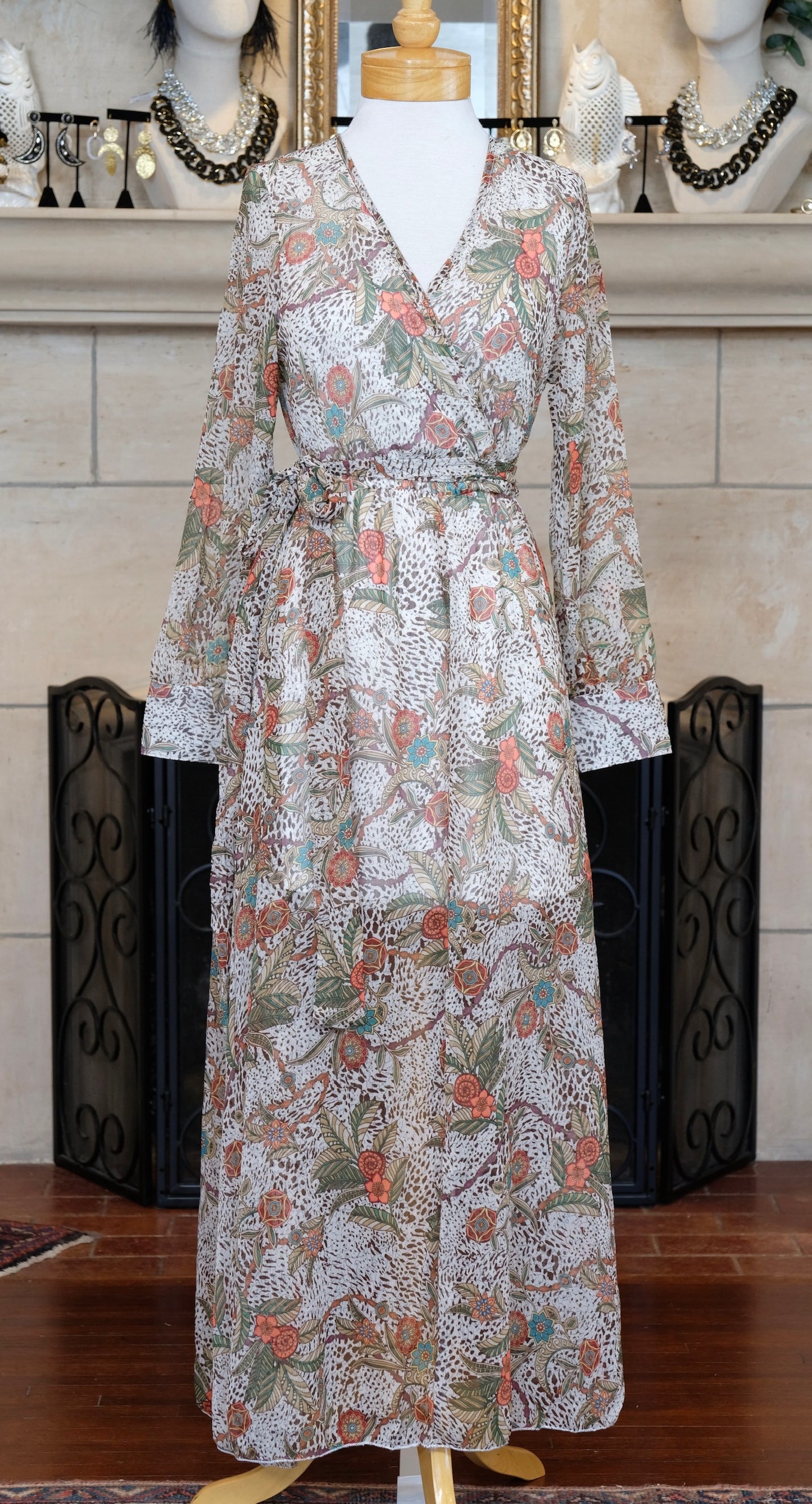 Bianca Dress in Fairytale Leopard