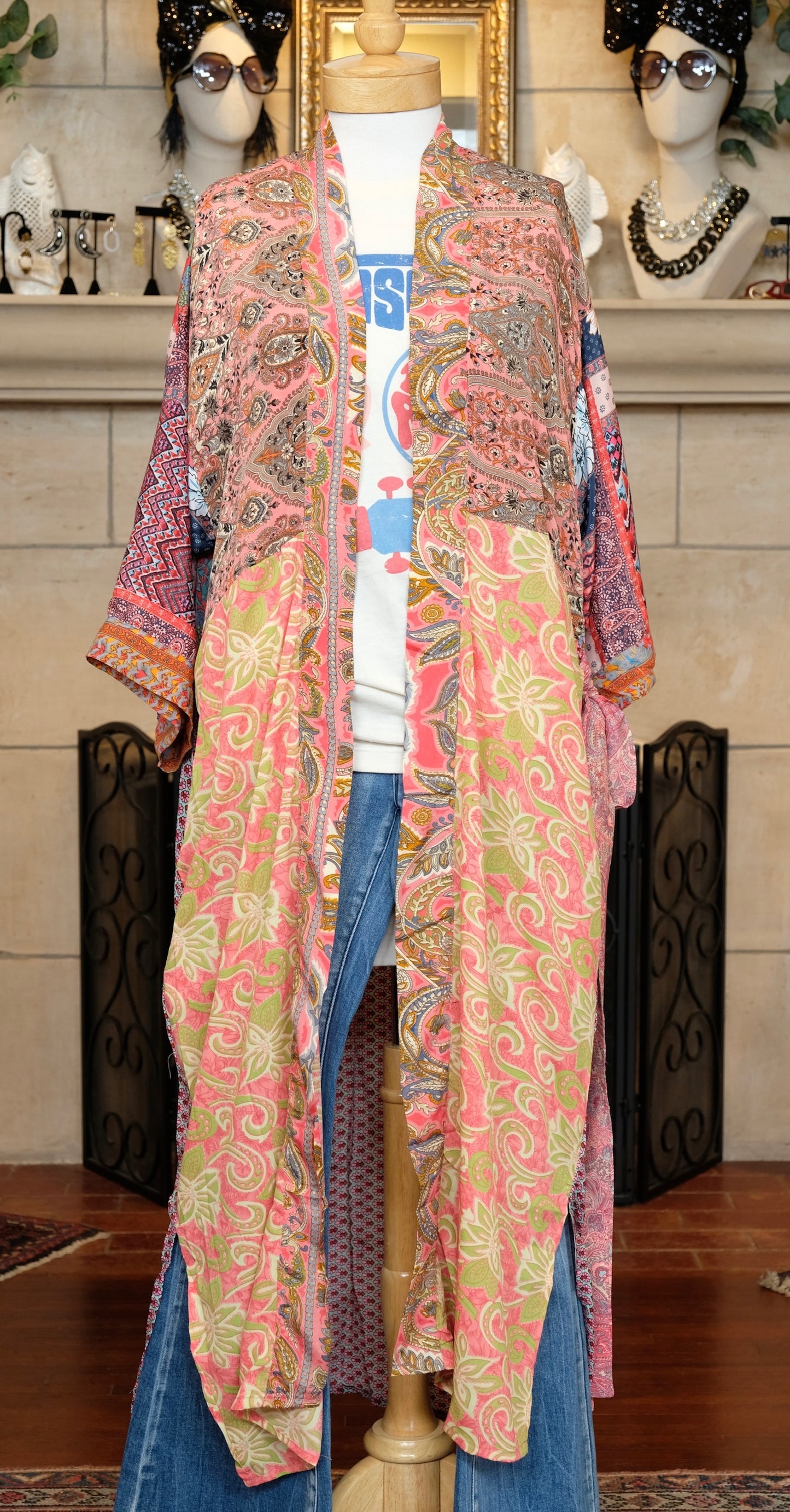 Harlow Duster in Peridot Pink