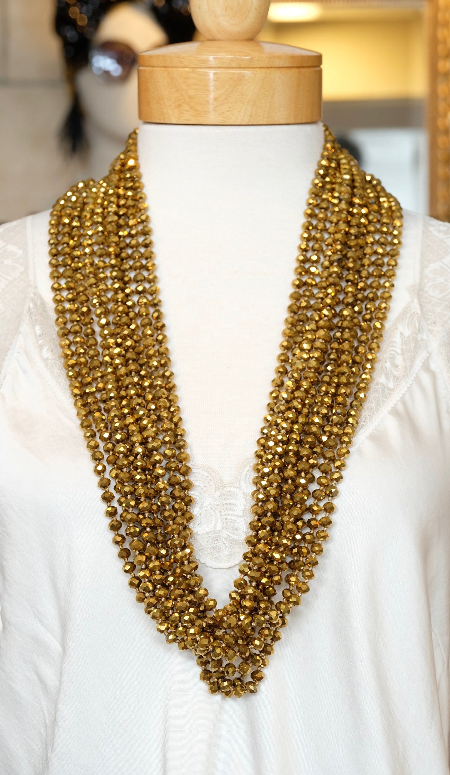 Moroccan Gold Crystal Strand