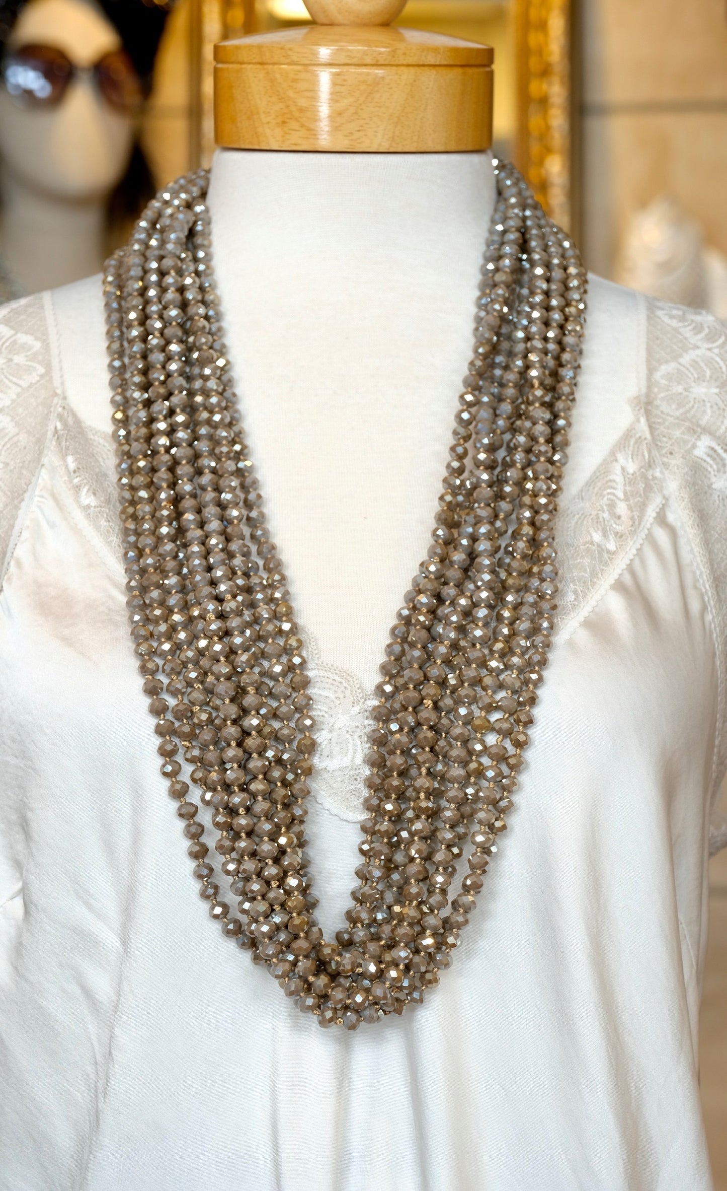 Khaki Moon Crystal Strand