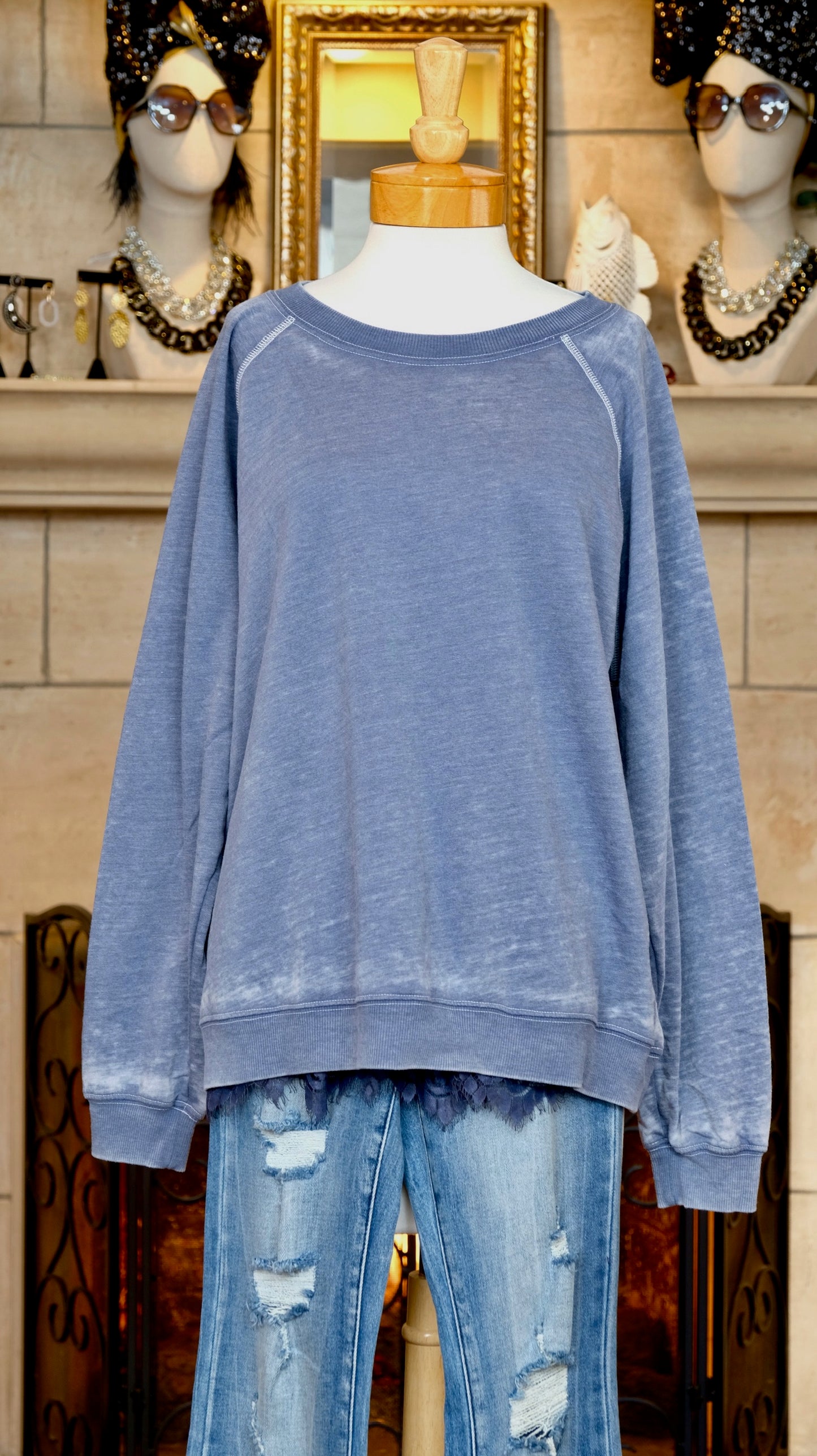 Vintage Blue Sweatshirt