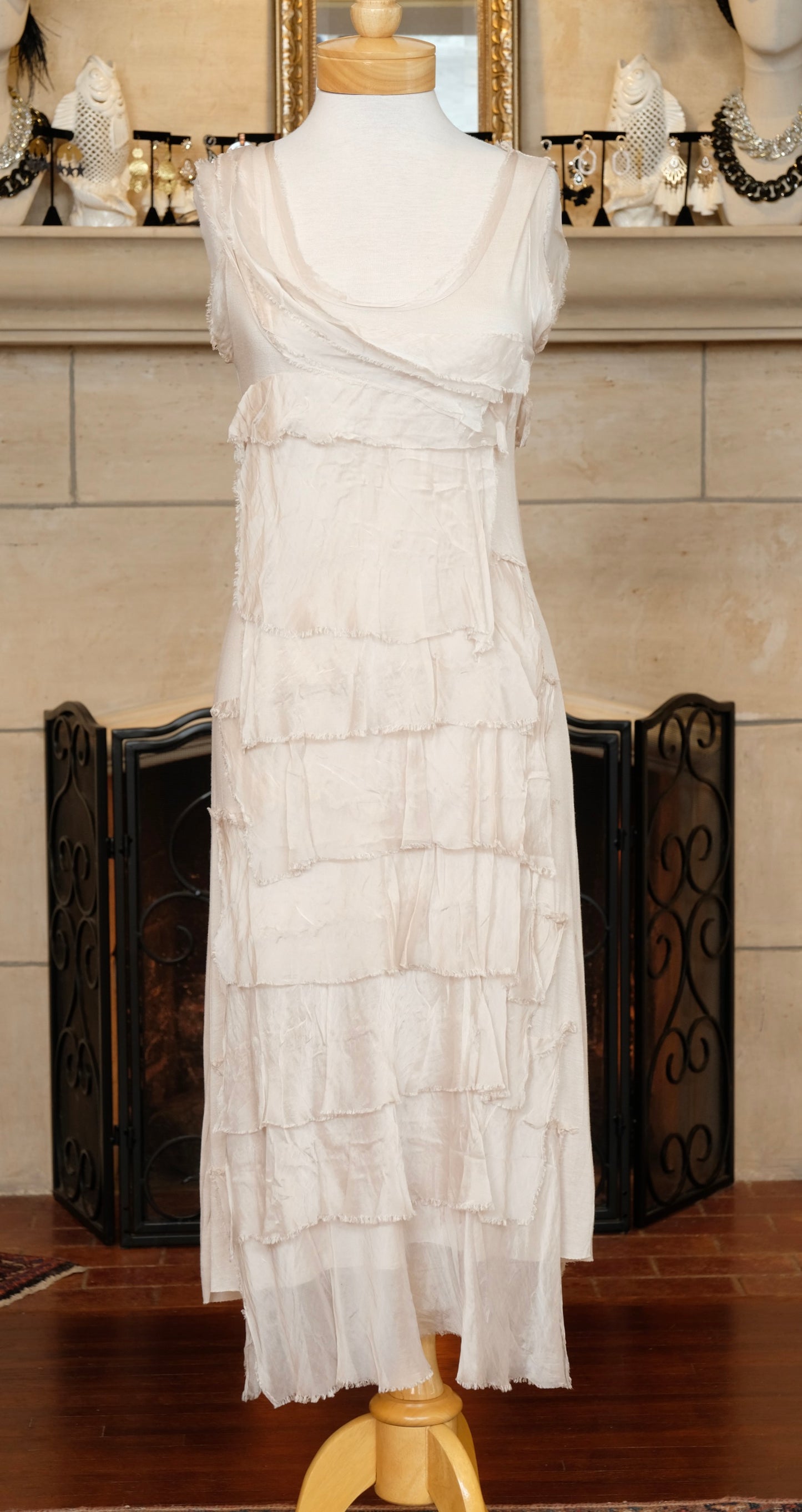 Zelda Dress in Ivory