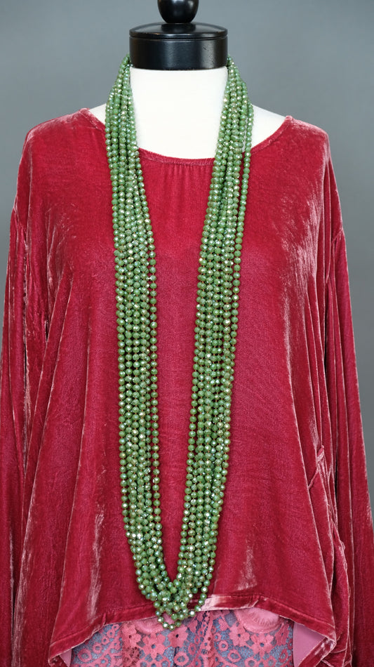 Crystal Strand in Mystic Jade