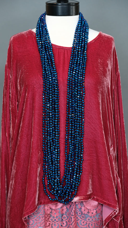 Electric Blue Crystal Strand