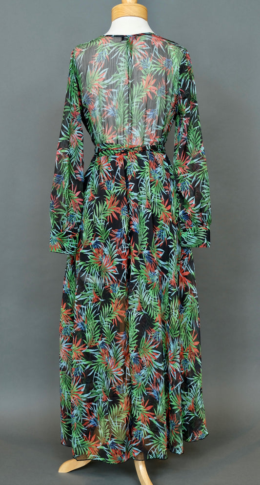 Bianca Dress in Emerald Palm