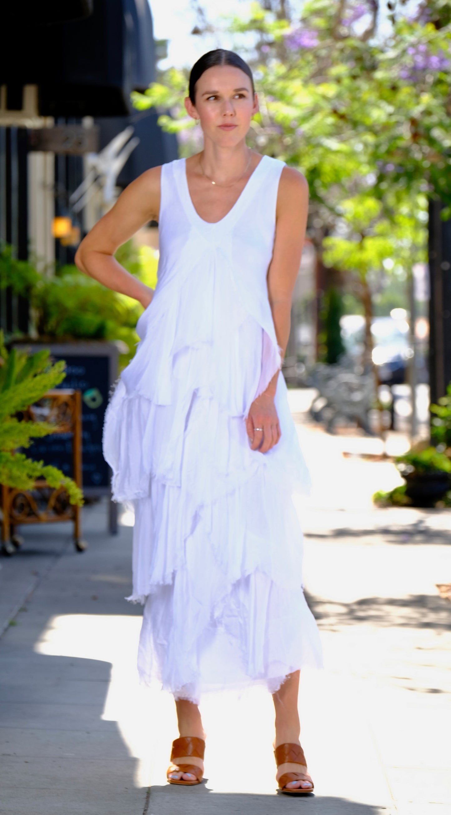 Gatsby Dress in Summer White