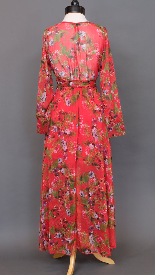 Bianca Dress in Red Flirt