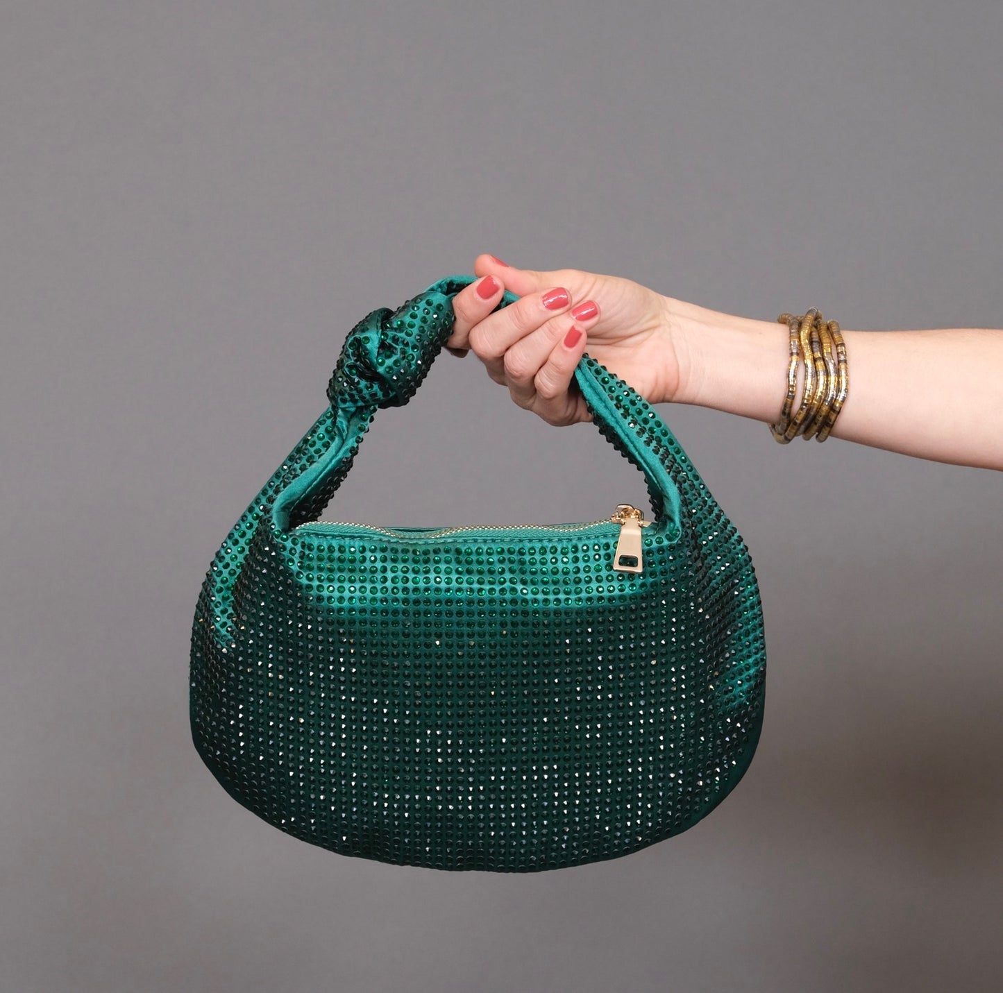 Green Rhinestone Bag