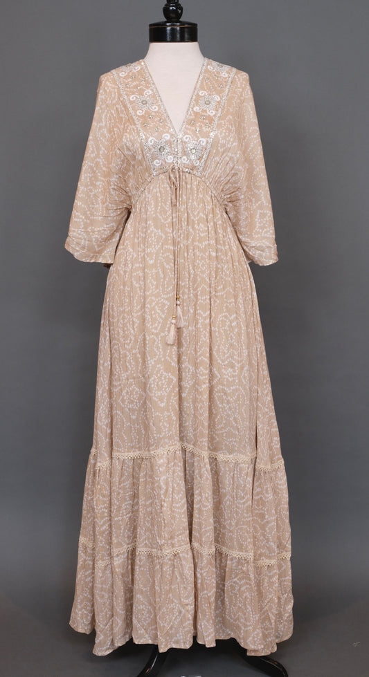 Serenity Dress Long in Sand