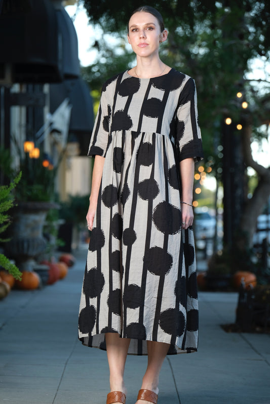 Black Nomad Dot Dress