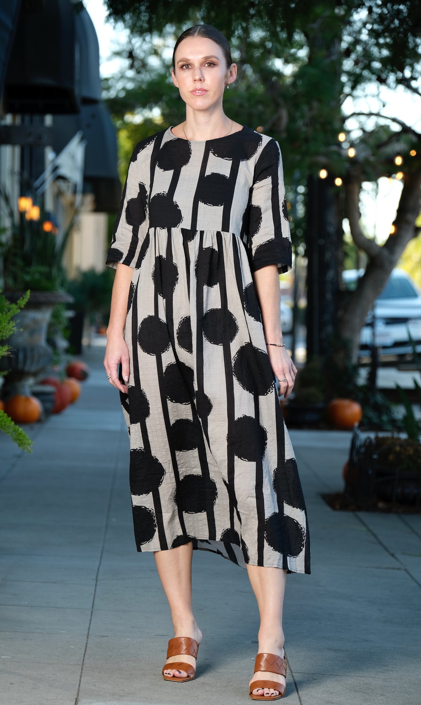 Black Nomad Dot Dress