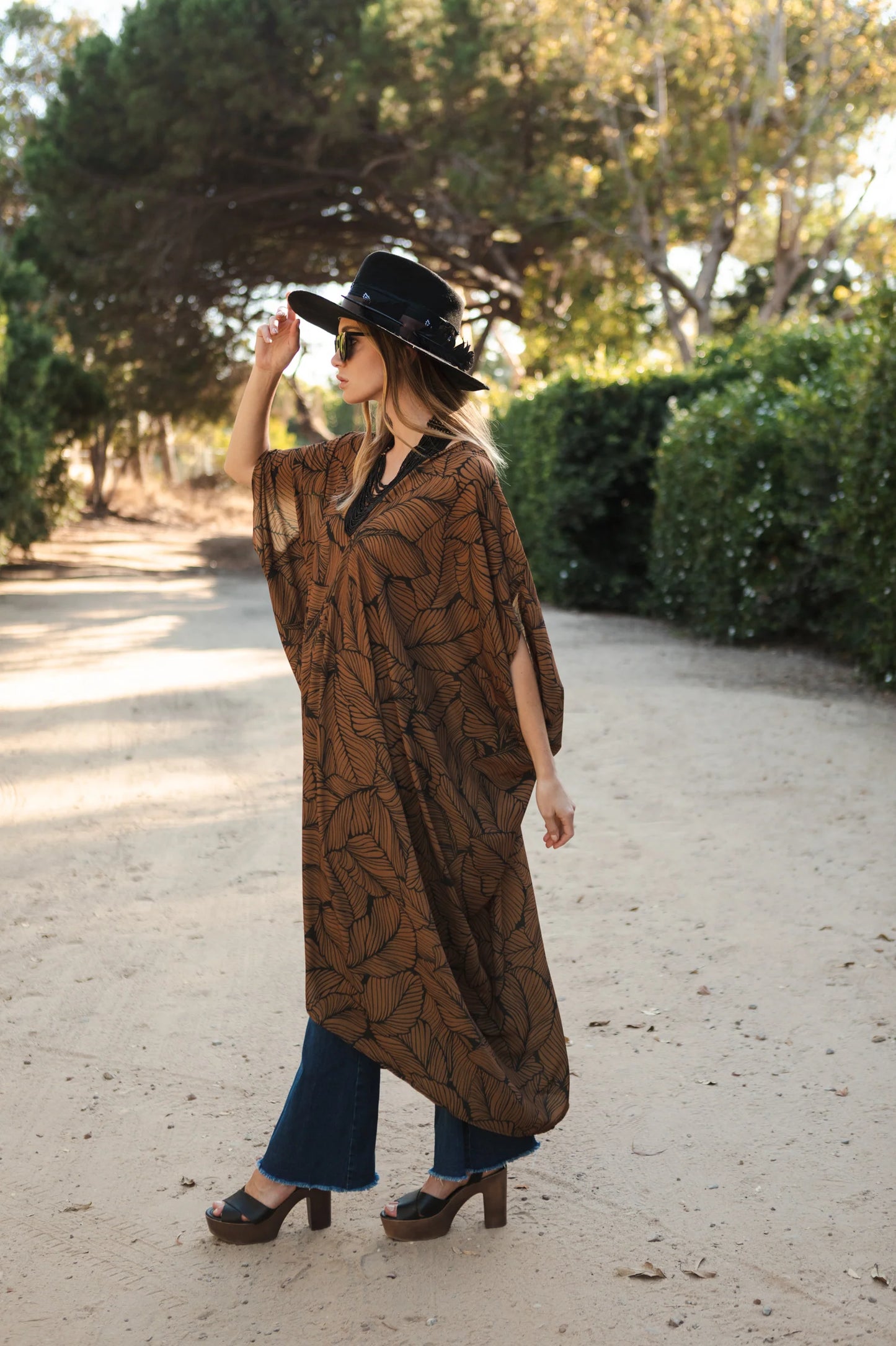Fiddlea Cocoa Caftan by Jennafer Grace