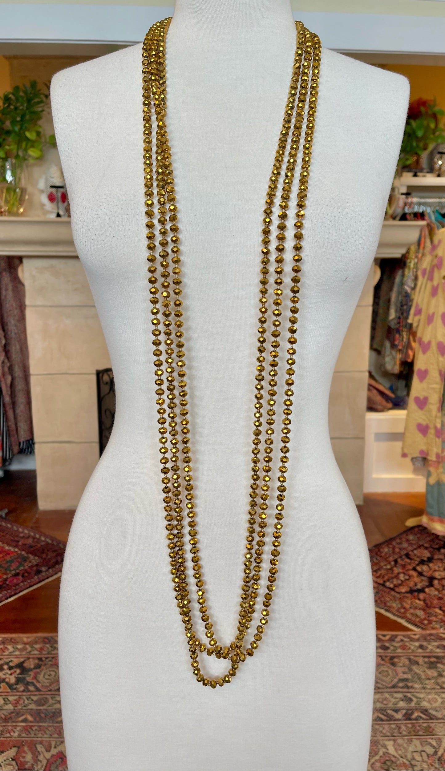 Crystal Strand in Moroccan Gold