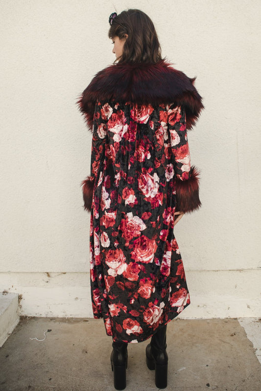 Penny Rose Faux Fur Jacket by Jennafer Grace