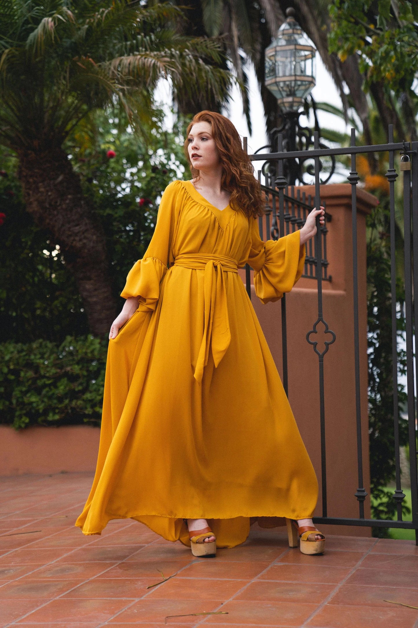 Mustard Stardust Dress by Jennafer Grace