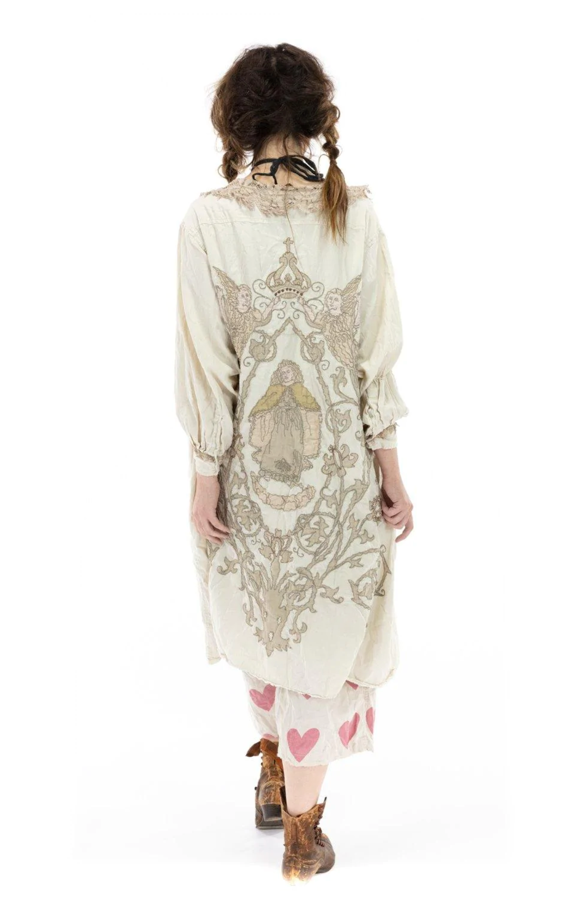 Leola Embroidered Smock Coat JACKET 504 by Magnolia Pearl