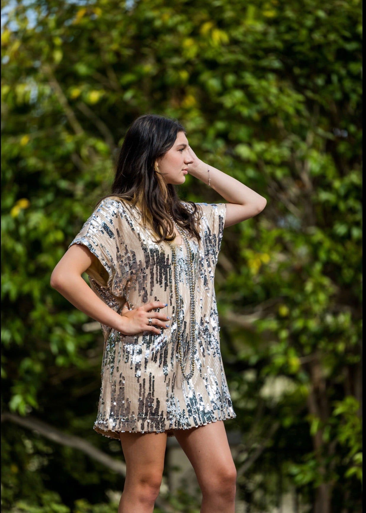 Disco Sequin Mini Dress