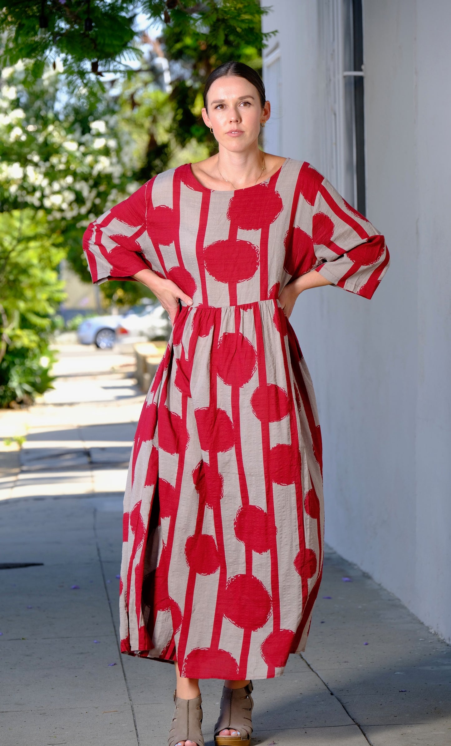 Red Nomad Dot Dress