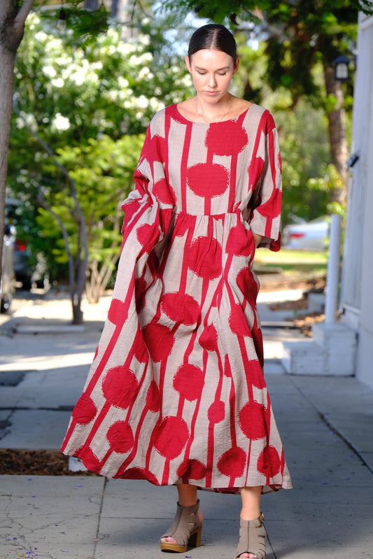Red Nomad Dot Dress