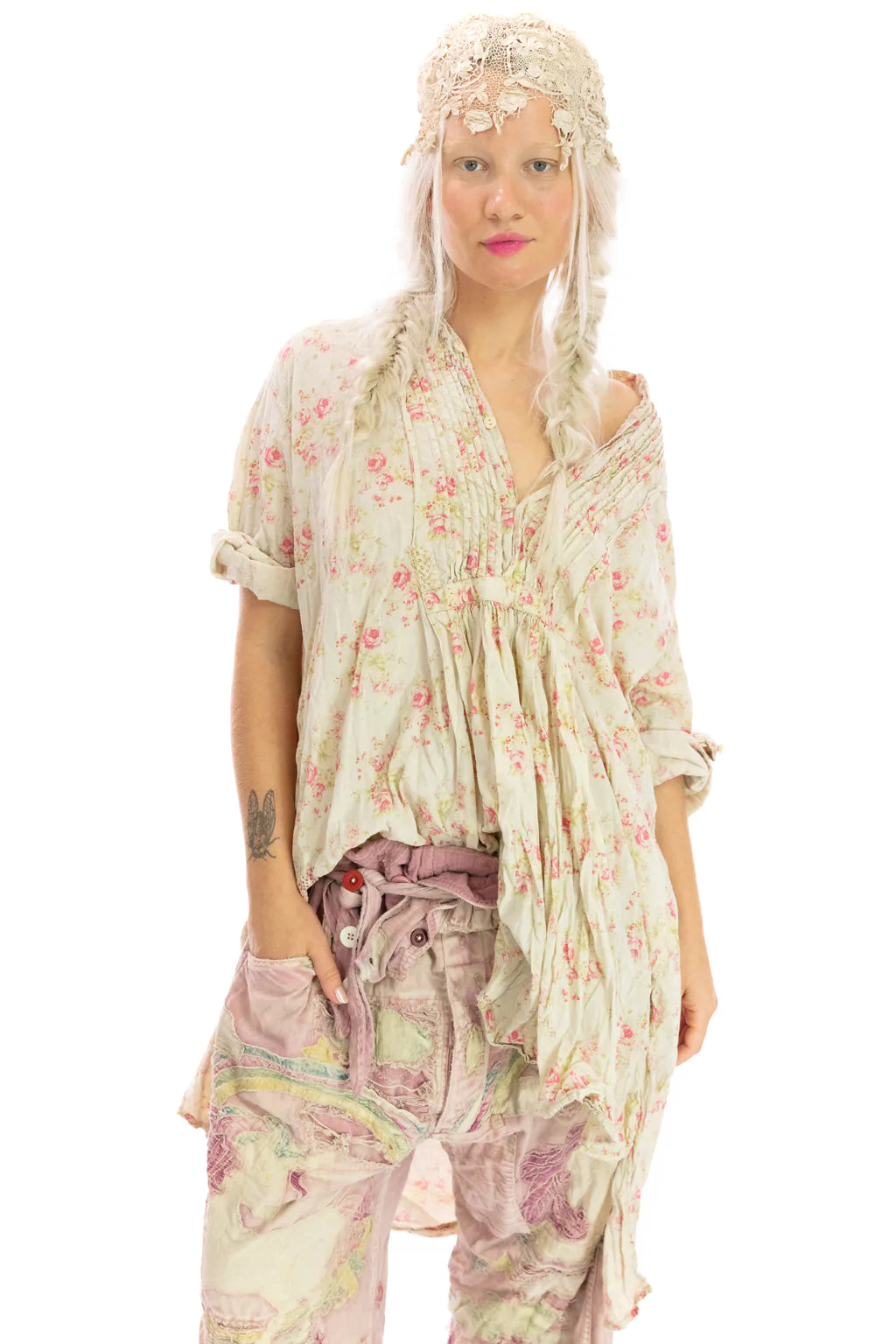 Cordelia Night Shirt 1148 in Lake of Roses by Magnolia Pearl