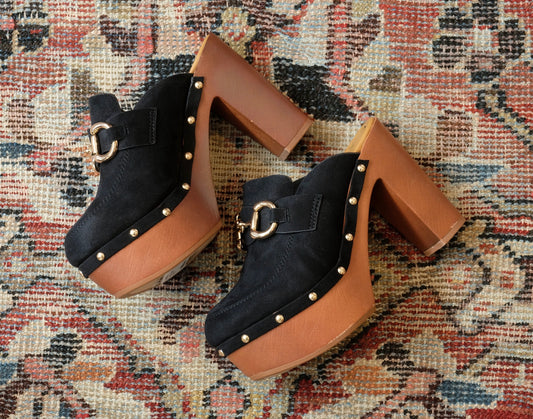 Beautiful People Platform Clog in Black – Chateau Bel Age Boutique (view 2)