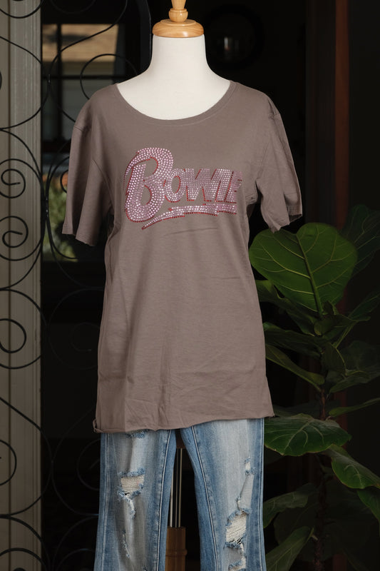 Rhinestone Bowie T Shirt