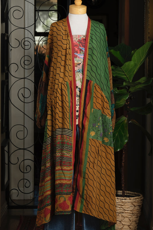 Evermore Duster in Red Lotus