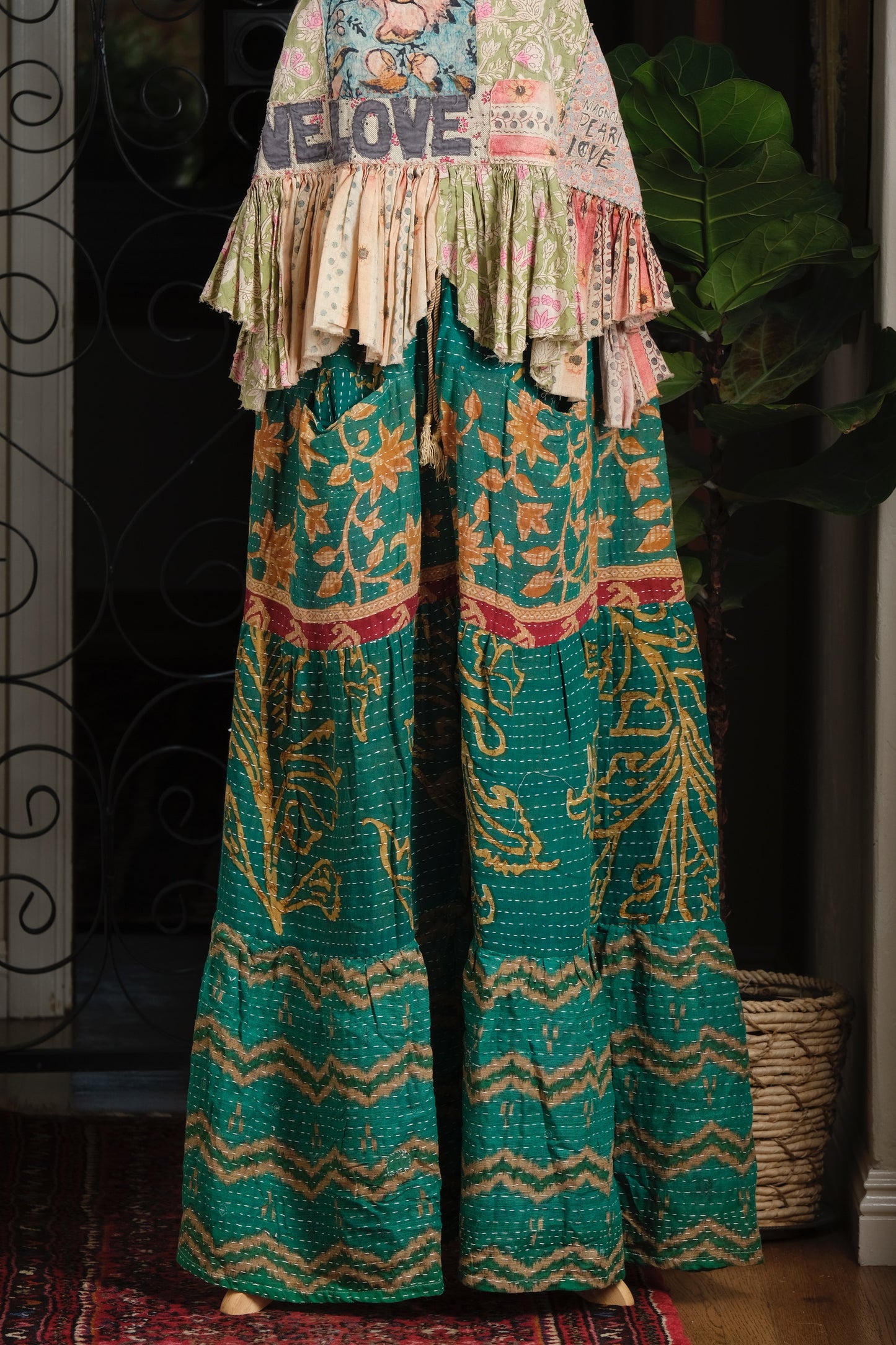 Pocket Pant in Golden Lotus