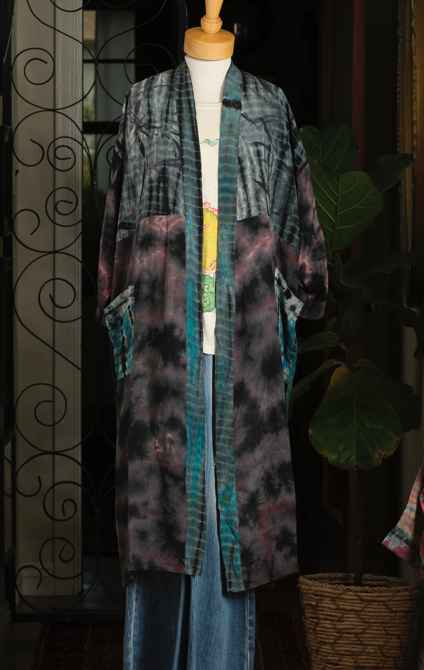 Smoke Duster in Turquoise Geode