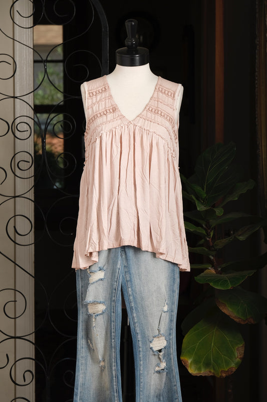 Baby Doll Tank in Soft Pink