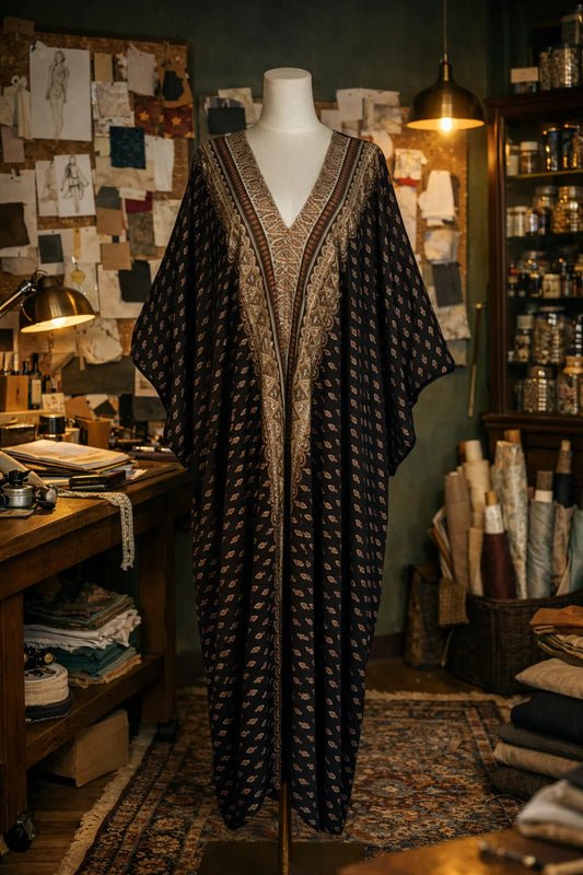 Terrance Border Caftan by Jennafer Grace