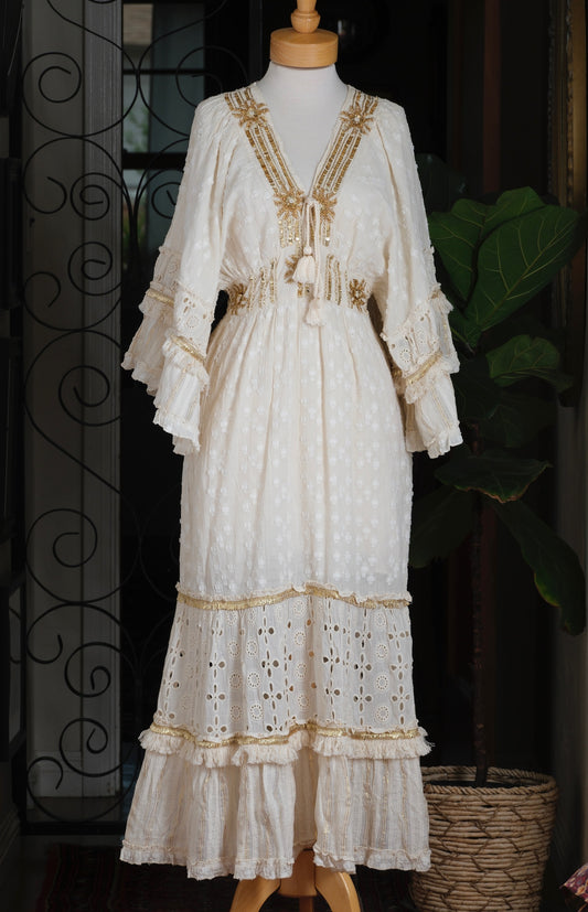 Gold Kissed Angel Dress