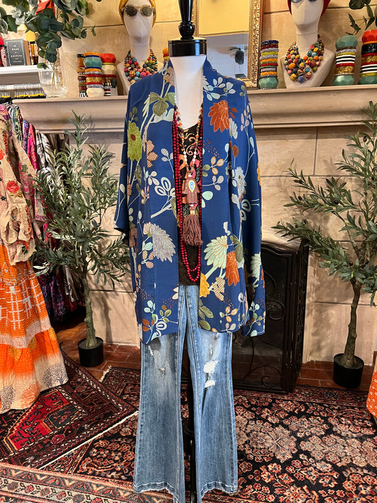 Kimono in Carnelian Lotus
