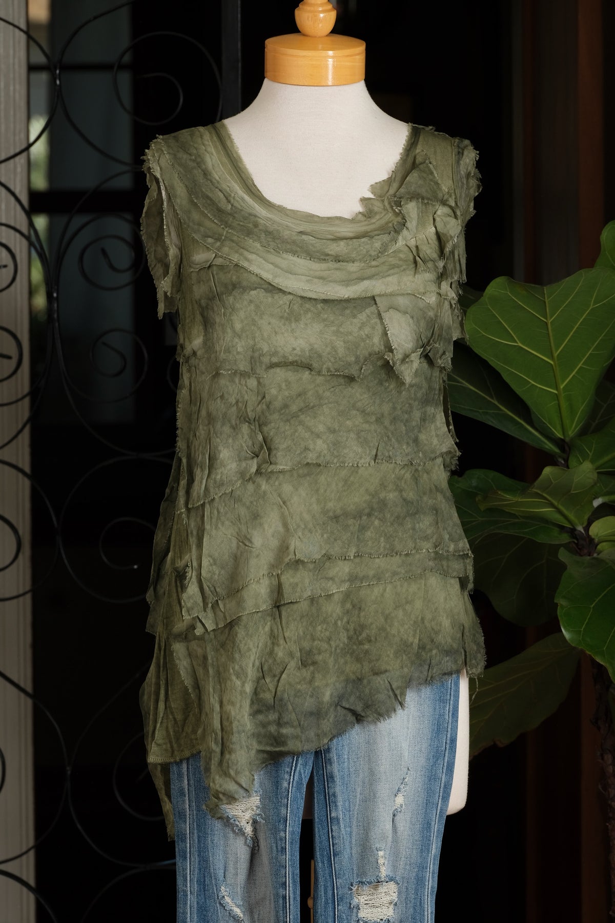 Jordan Tank in Olive Ombre