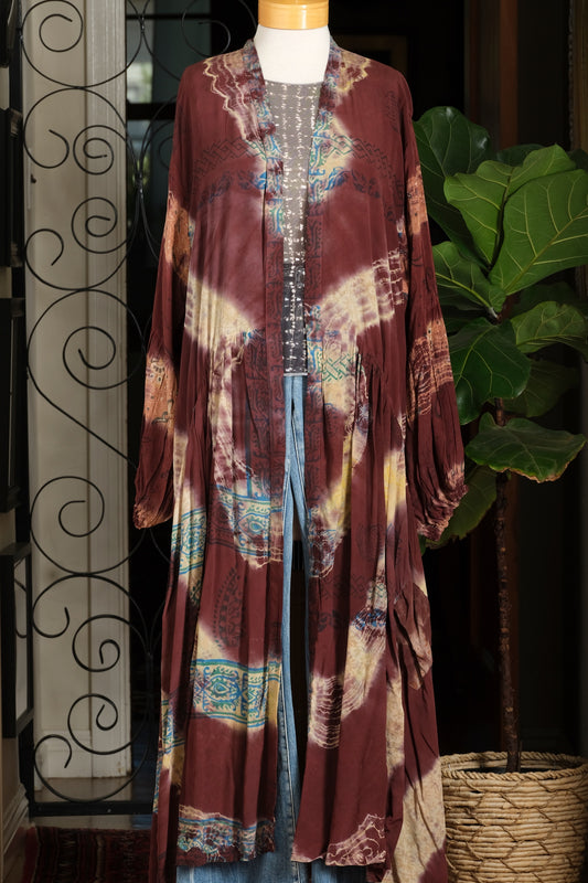 Evermore Duster in Plum Tribe
