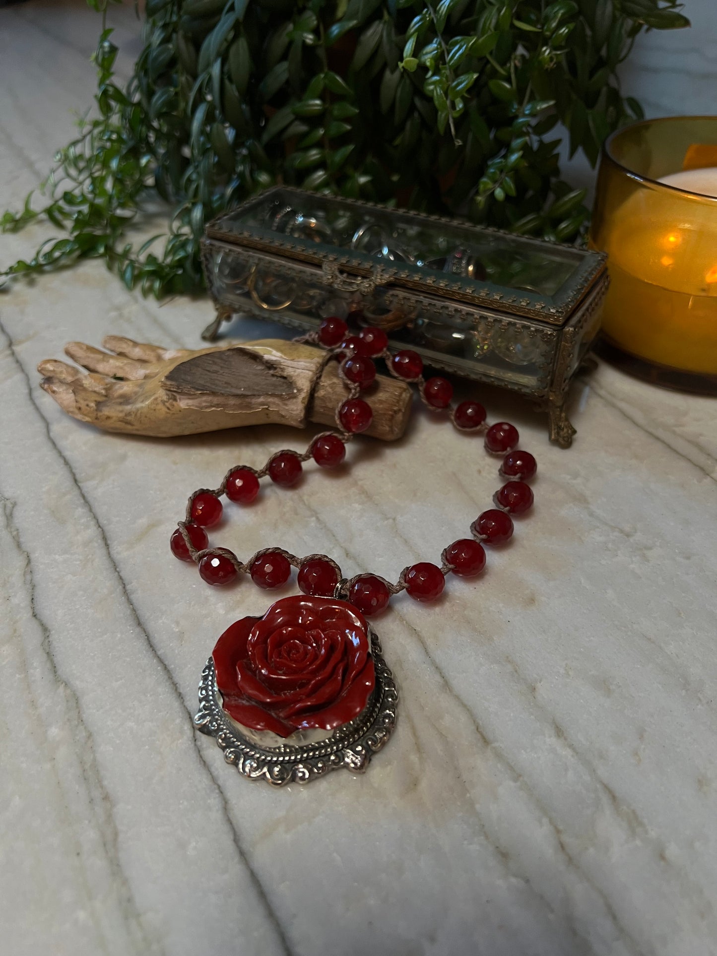 Red Red Rose Necklace 1535