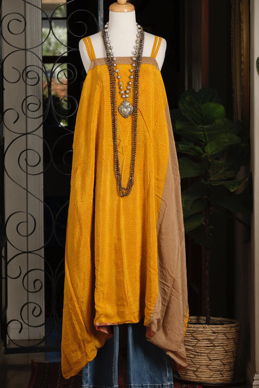 Shine Maxi Dress in Sunshine Taupe